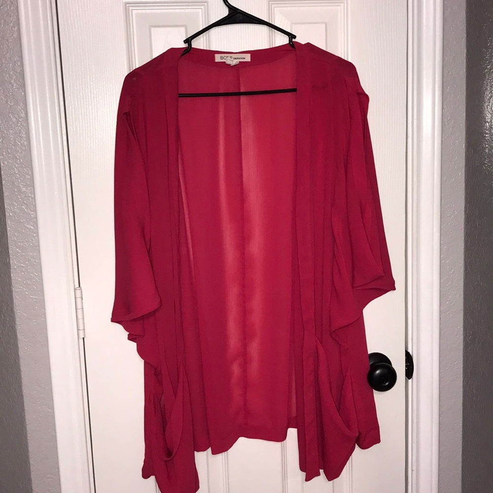 EUC Size Large L BCBG Generation Sheer Kimono